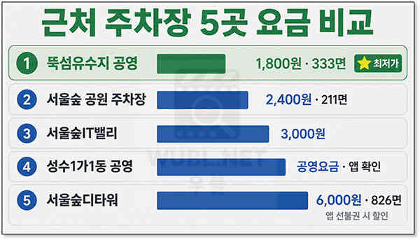 서울숲 주차장