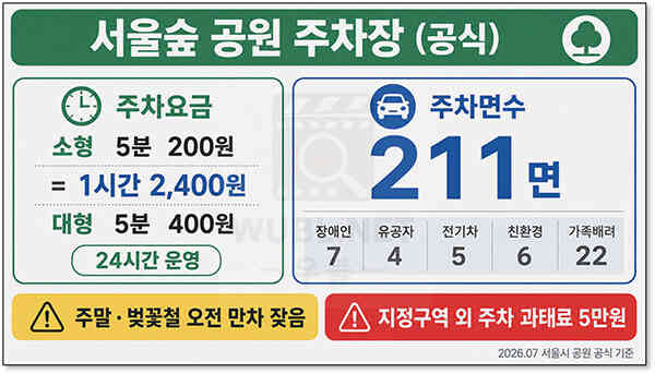 서울숲 주차장
