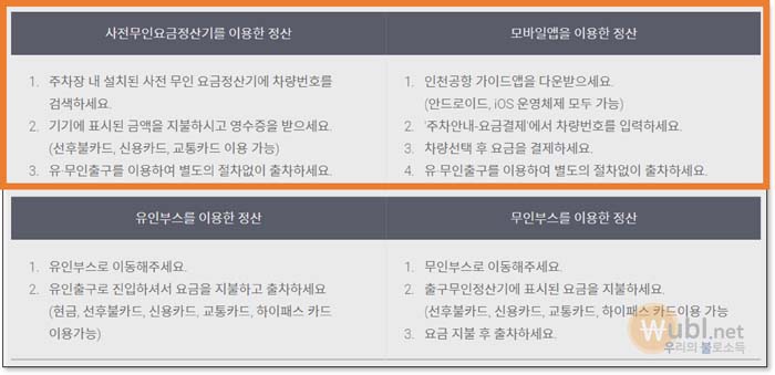 인천공항 주차요금