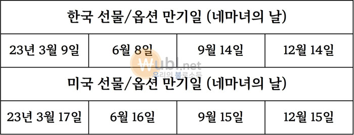 옵션만기일이란