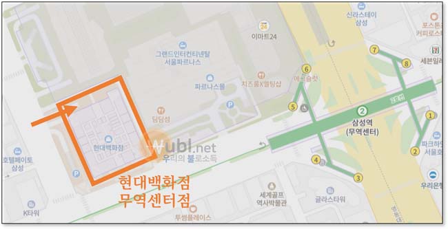 현대백화점 무역센터점 주차