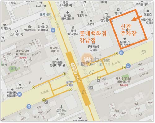 롯데백화점 강남점 주차