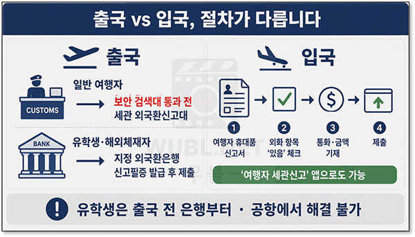 외화 해외 반출 반입 한도