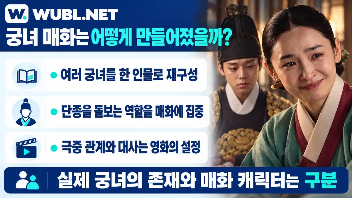 왕과 사는 남자 매화: 여러 궁녀를 하나로 재구성한 캐릭터 설명