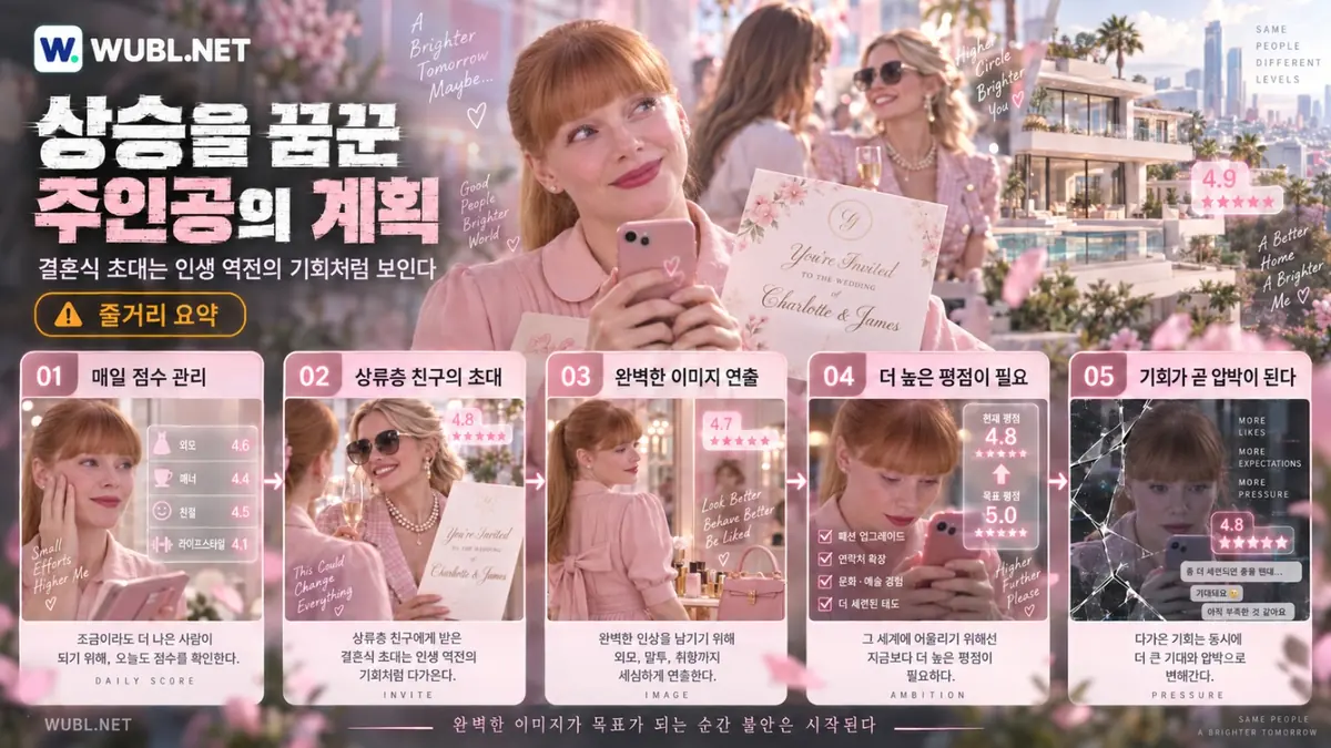블랙미러 추락 레이시가 친구 결혼식 초대를 평점 상승의 기회로 삼는 줄거리
